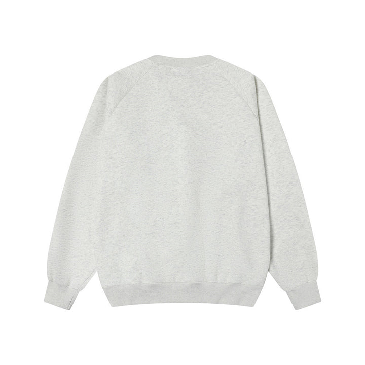 Cloth Embroidery Letter Crew Neck Sweater - Golden Treasures  # #