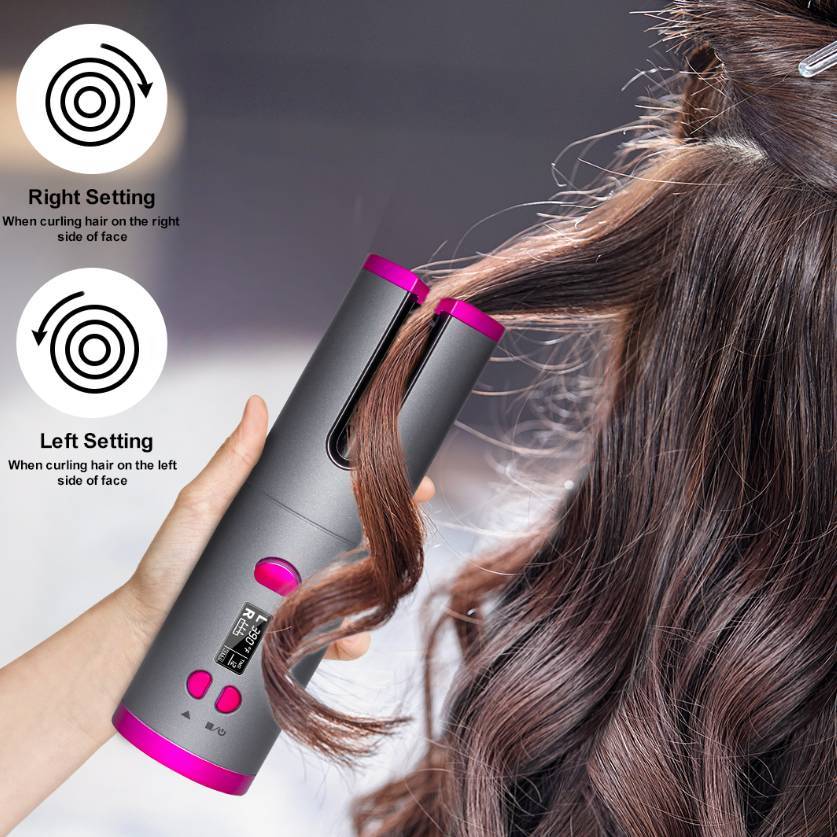 Curling Iron USB Wireless Charging Curler - Golden Treasures  # #