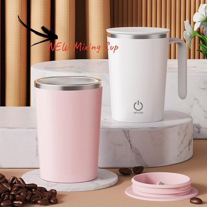 Kitchen Electric Mixing Cup Stirring Coffee Cup Automatic Mixing Mugs Cup Lazy Rotating Magnetic Water Cup - Golden Treasures  # #