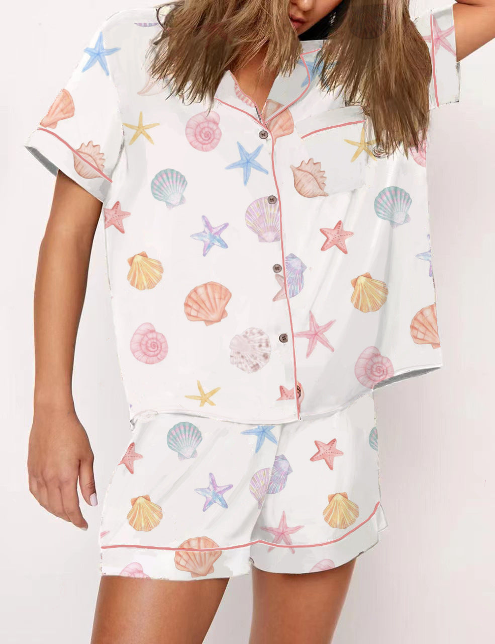 Short-sleeved Shorts Set Women Pjs