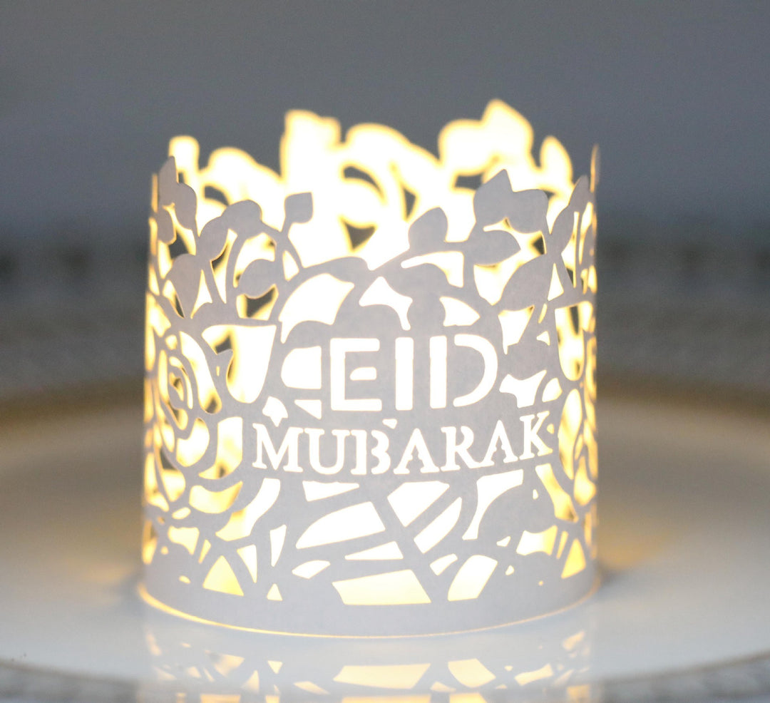 MOQ200 Ramadan Electronic Candle Lampshade Laser Cutout - Golden Treasures  # #