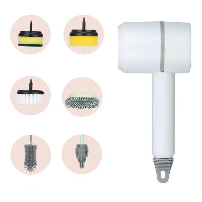 Electric Cleaning Brush Dishwashing Brush Automatic Wireless USB Rechargeable Professional Kitchen Bathtub Tile Cleaning Brushes - Golden Treasures  # #