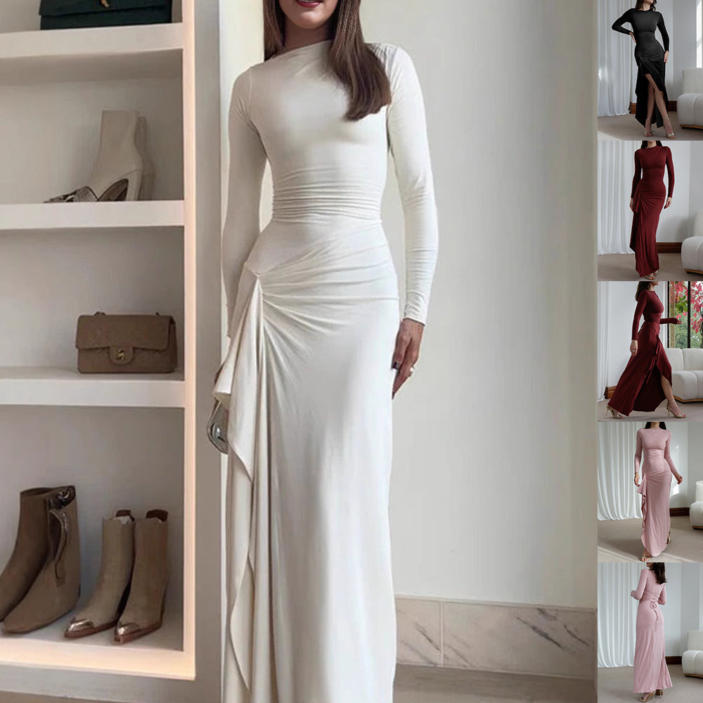 Slim-fitting Long-sleeved Dress Fashion Long Dresses For Women