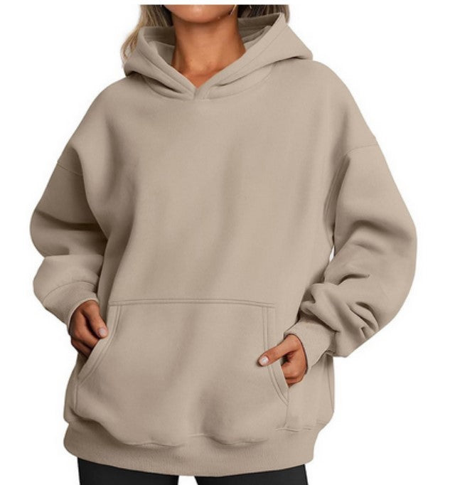 Women's Oversized Hoodies Fleece Loose Sweatshirts With Pocket Long Sleeve Pullover Hoodies Sweaters Winter Fall Outfits Sports Clothes - Golden Treasures  # #