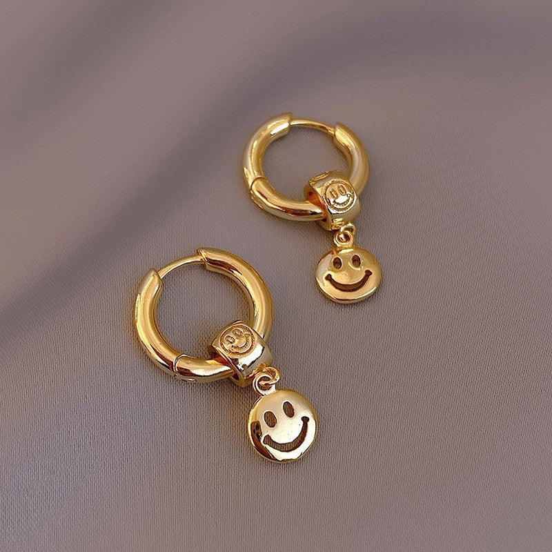 Retro Hong Kong Style Elegant Ear Studs Niche High Sense - Golden Treasures  # #