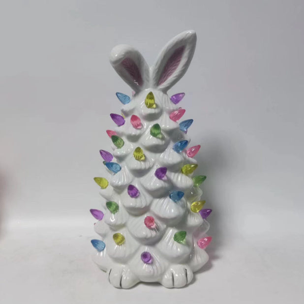 Easter Bunny Shape Tree Decorations Spring Easter Bunny Glow Ornaments Easter Bunny Tree