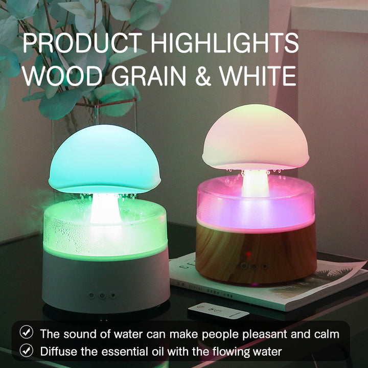 New Rain Cloud Humidifier Aromatherapy Machine Air Humidifier Ultrasonic Aroma Diffuser - Golden Treasures  # #