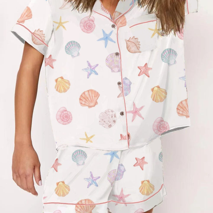 Short-sleeved Shorts Set Women Pjs