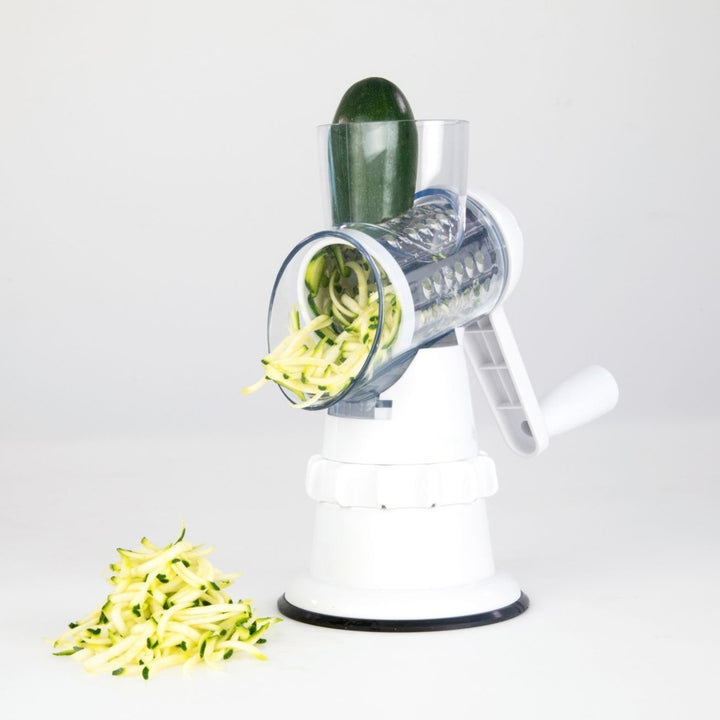 3 In 1 Vegetable Slicer Manual Kitchen Grater Vegetable Cutter Round Chopper - Golden Treasures  # #