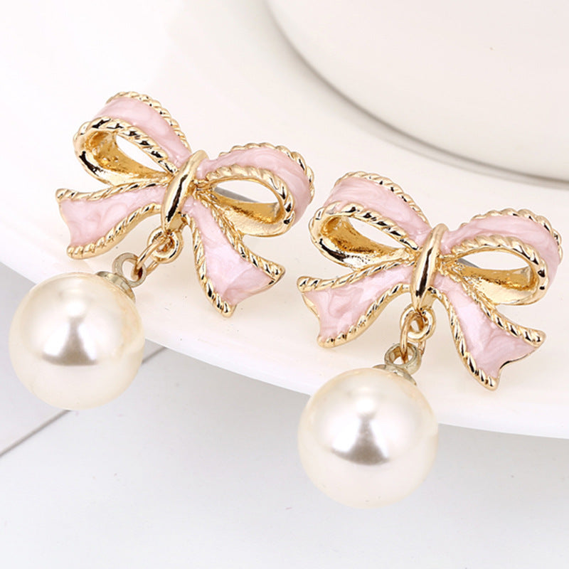 Japanese And Korean Style Sweet And Lovely Earrings - Golden Treasures  # #