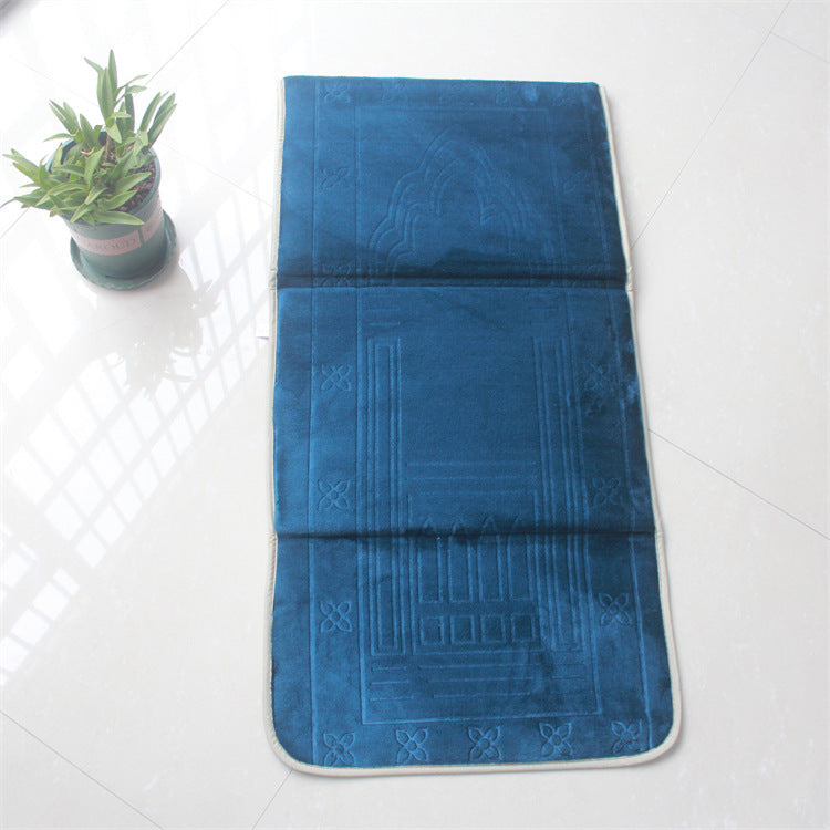 New Folding Backrest Portable Prayer Mat - Golden Treasures 