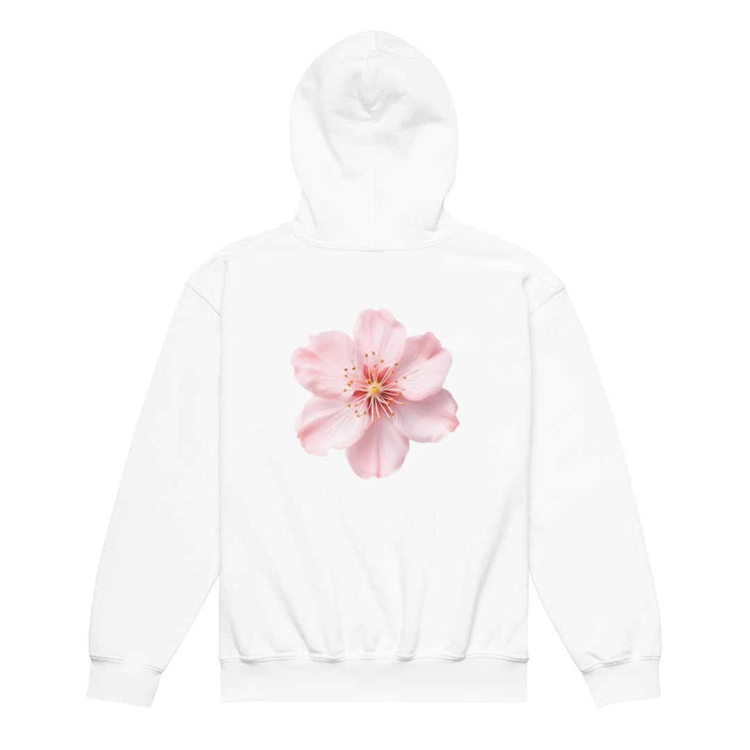 Youth Flower hoodie, 'You are loved' Quote - Golden Treasures  # #